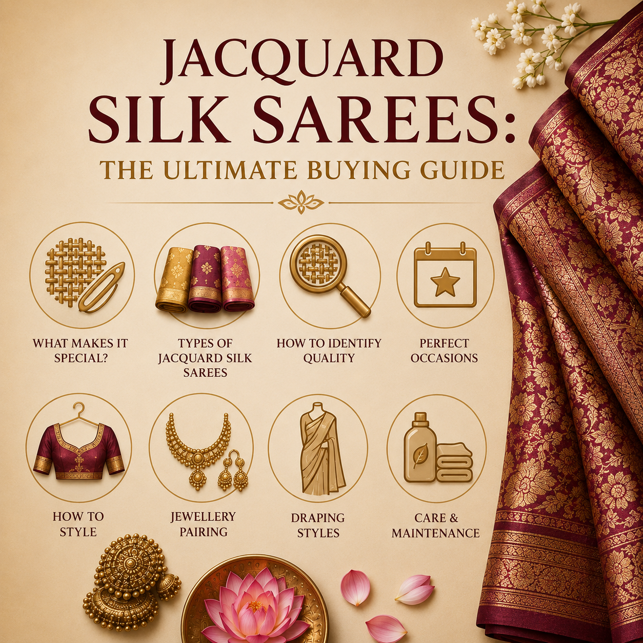 Jacquard Silk Sarees: The Ultimate Buying Guide