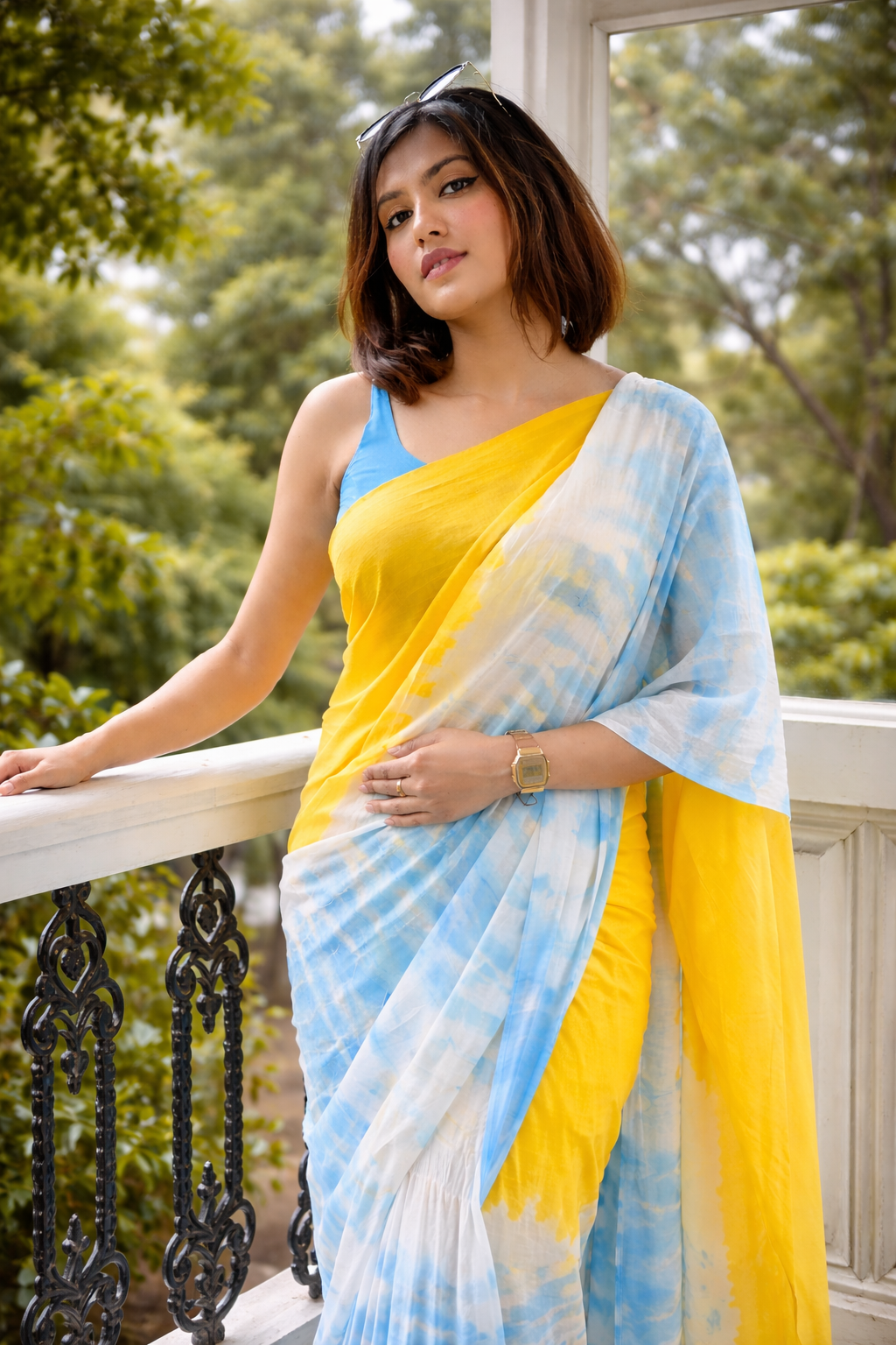 Ocean Breeze Ombre Everyday Saree