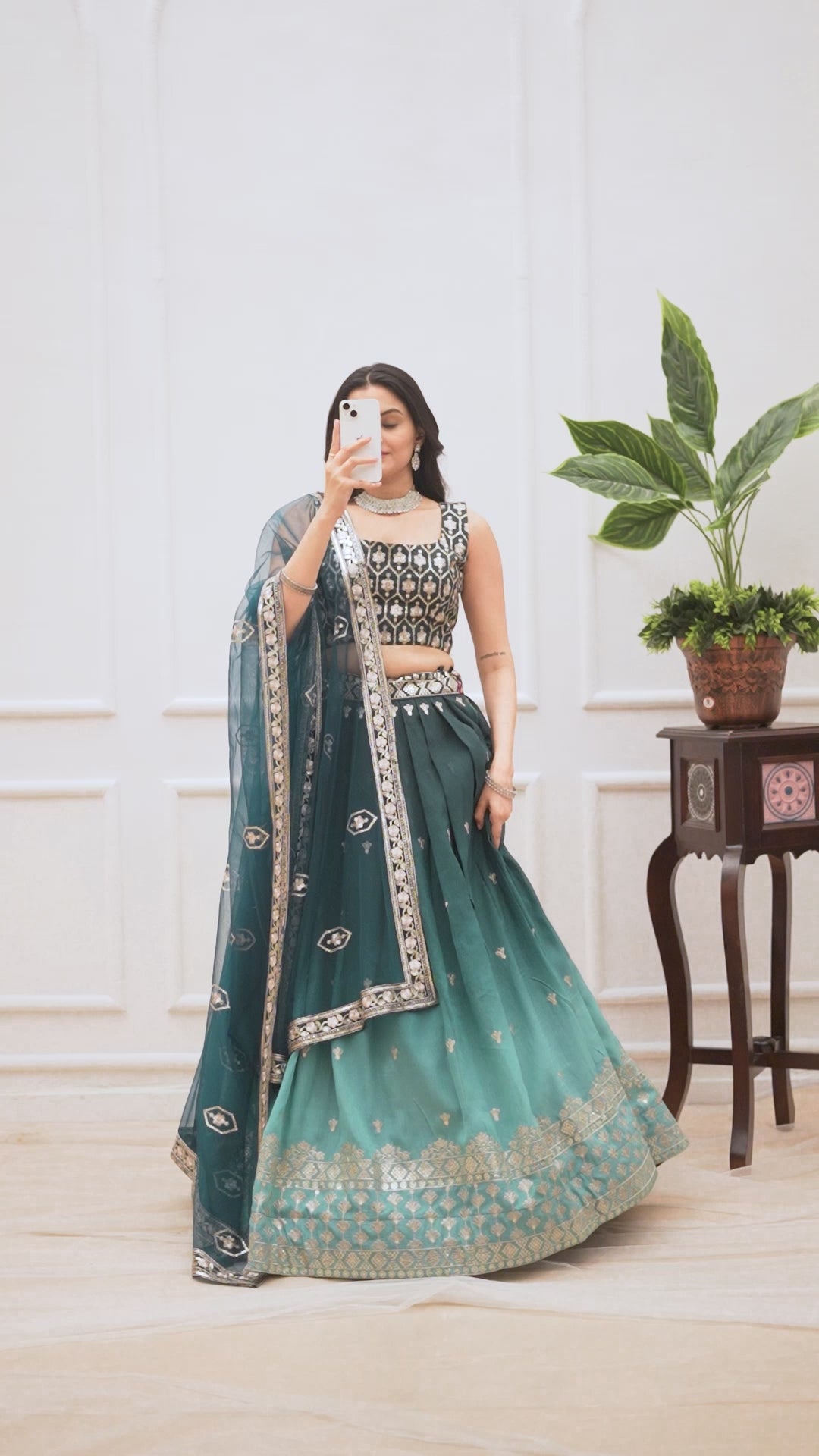 Women's Pink Ombre Heavy Embroidered Lehenga Choli with Soft Net Dupatta | Designer Wedding, Reception & Party Wear Lehenga Set