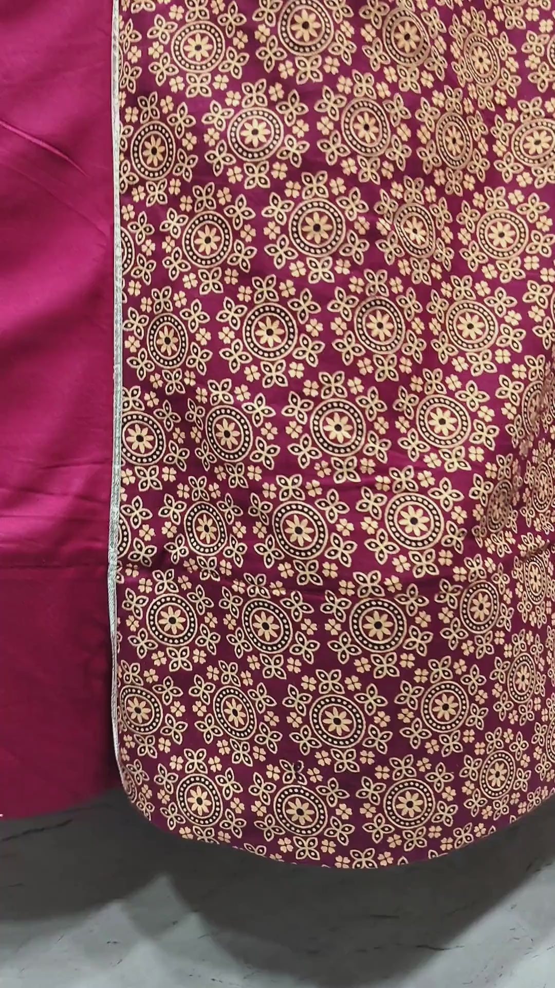 Women's Red Cotton Ajrakh Print Navratri Lehenga Choli with Dupatta | Dandiya, Festival & Ethnic Wear