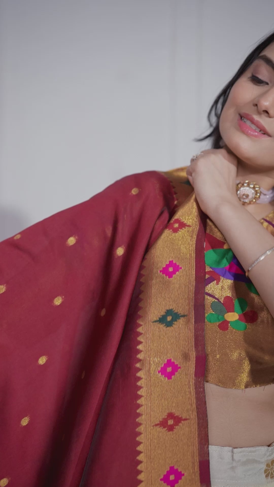 Women's Pink Jacquard Lichi Silk Lehenga Choli with Purple Paithani Style Dupatta | Traditional Wedding, Festive & Party Wear