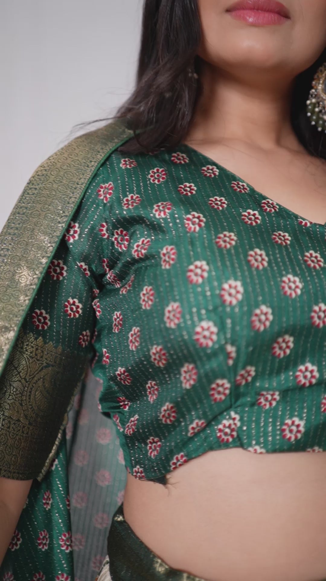 Women's Cream & Teal Heavy Lichi Jacquard Lehenga Choli with Dupatta | Wedding & Festive Wear